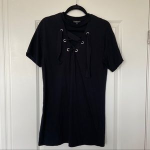 Top shop Black t-shirt dress